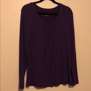 Pleated Purple Top